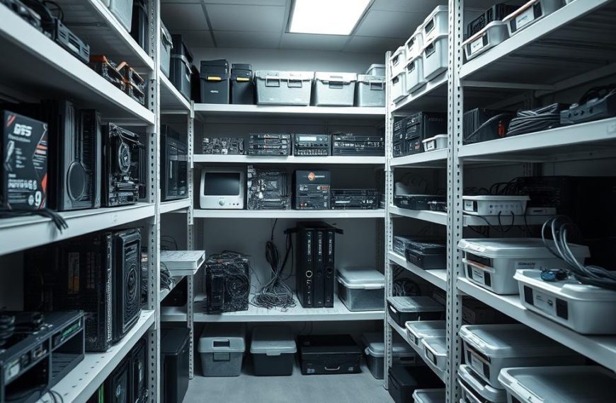 how to store computer hardware
