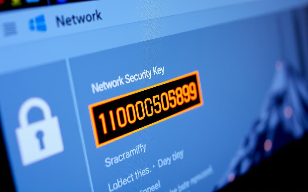 where do i find network security key in my computer