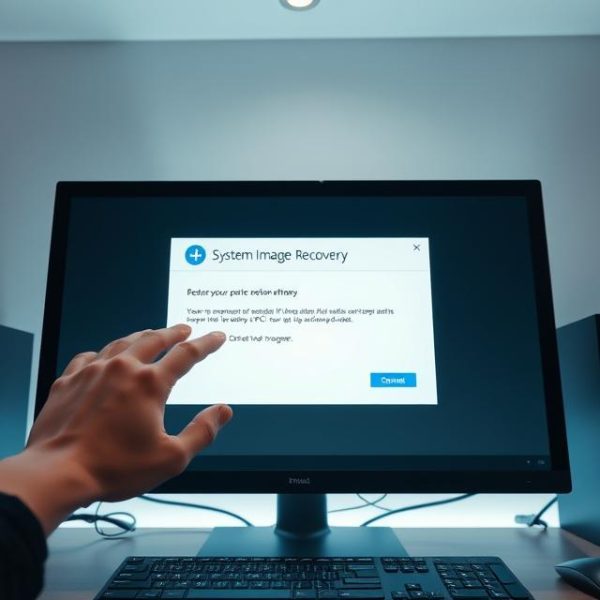 How do I restore my computer from a system image