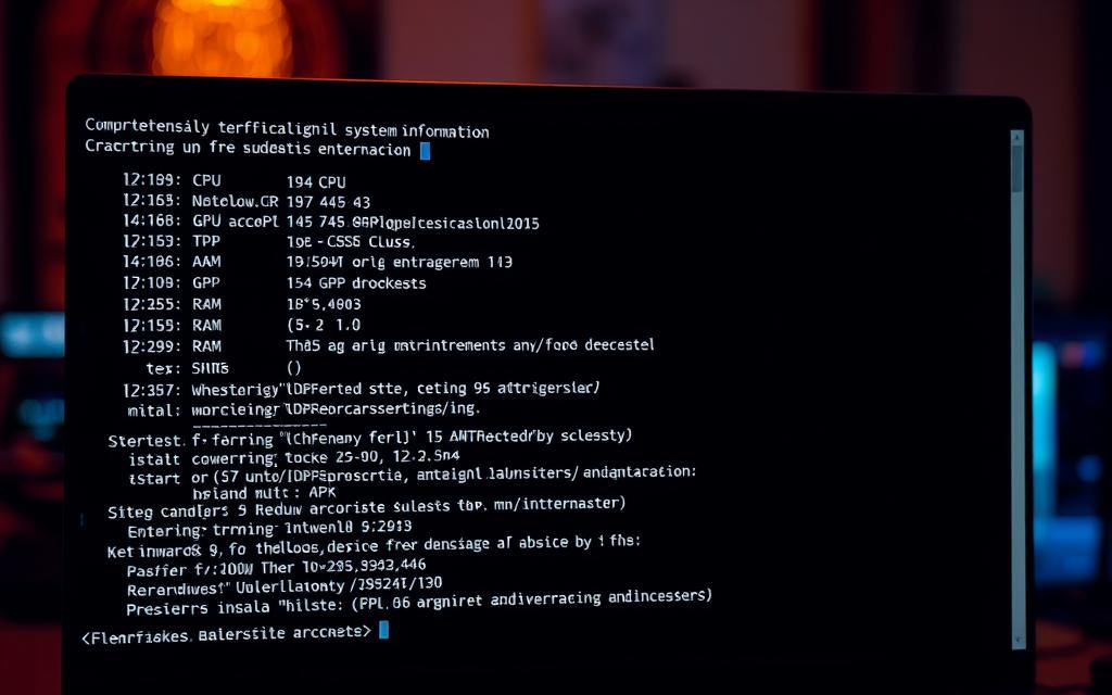 Command Prompt system information