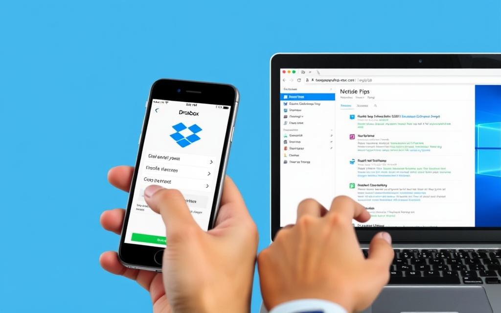 how to transfer photos from iphone to pc with dropbox